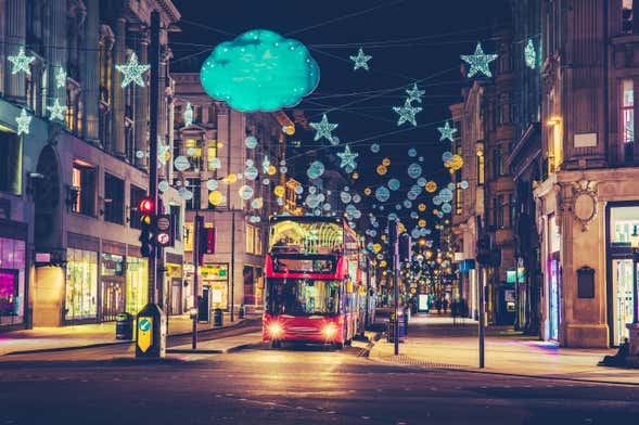 Autobus di Natale di Londra