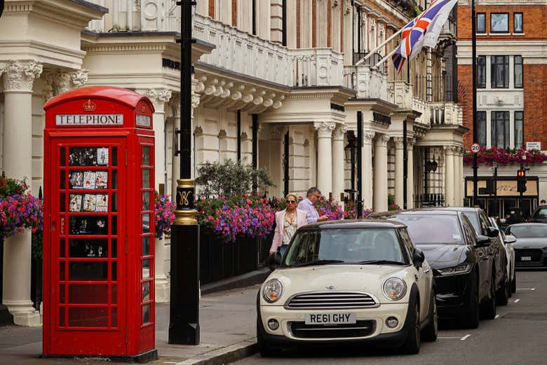 Una delle strade di Mayfair 