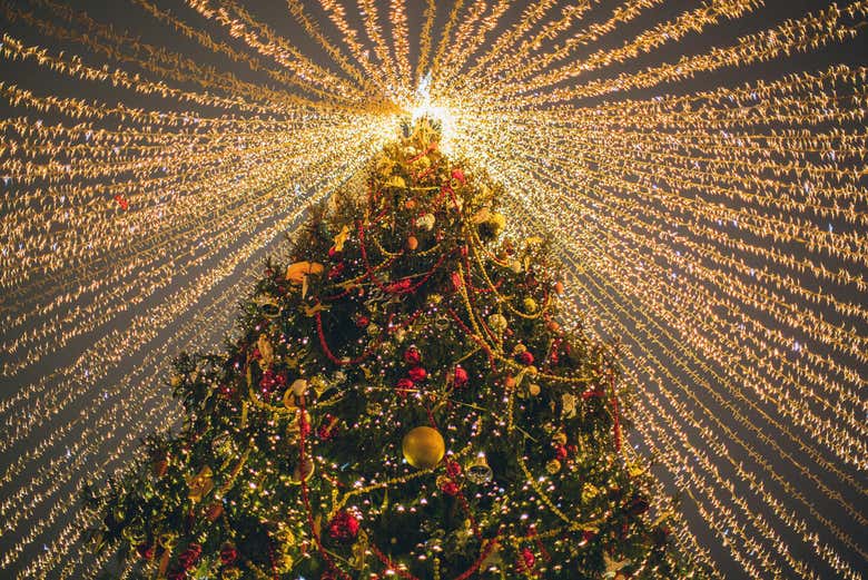 Uno degli alberi di Natale di Christmas in Chelsea