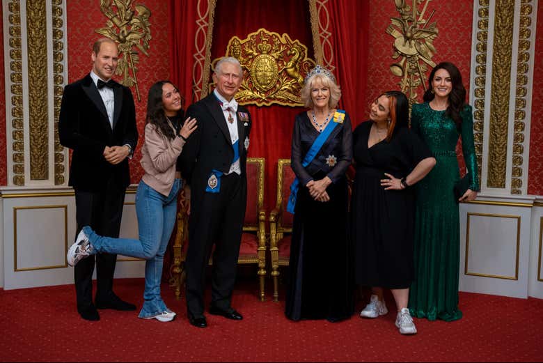 Con la famiglia reale al Madame Tussauds