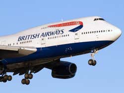 Arrivando a Londra in aereo