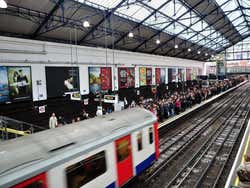 Metro di Londra all'ora di punta
