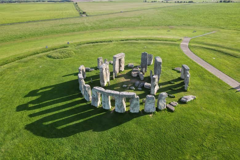 Vista aerea di Stonehenge